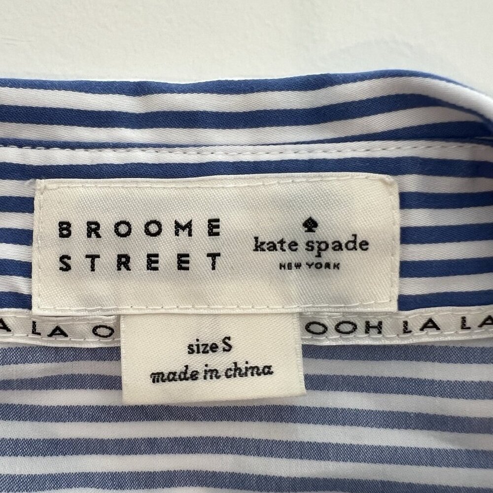 Broome Street Kate Spade Women's Shirtdress Small Size striped NWOT - Picture 5 of 11